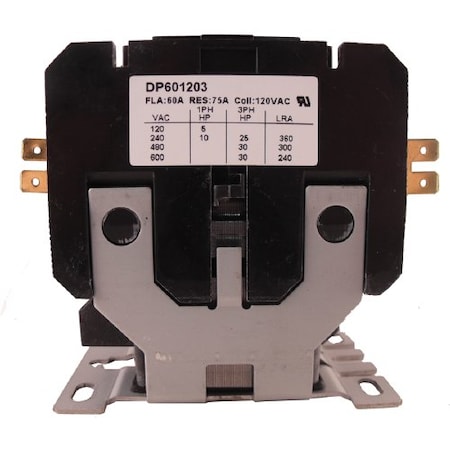 Contactor, 60A, 120V, 3 Pole MPN:DP601203