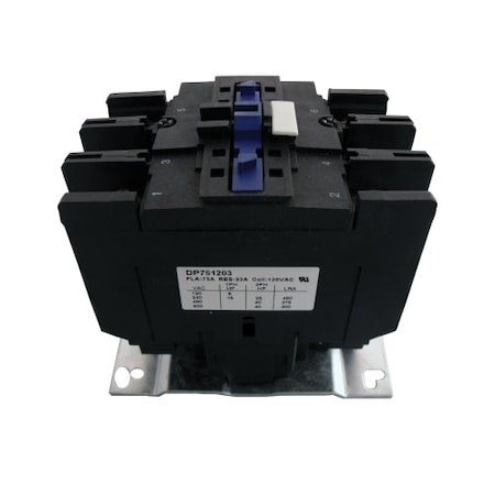Contactor, 75A, 120V, 3 Pole MPN:DP751203