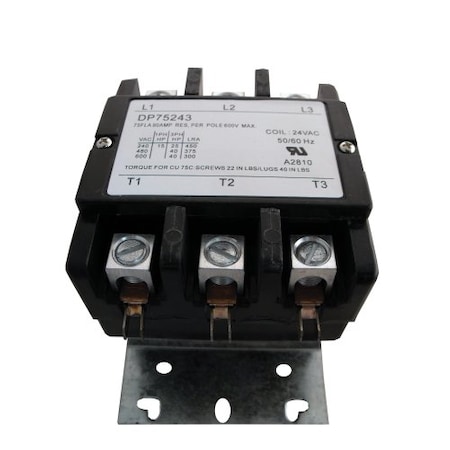Contactor, 75A, 24V, 3 Pole MPN:DP75243