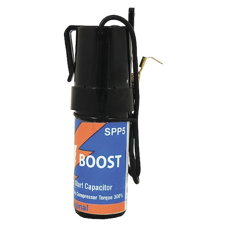 Hard Start Kit, Relay and Start Capacitor, 90-277, Single, 1/2 to 10 MPN:SPP5