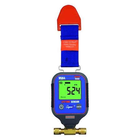 Vacuum Gauge, LCD, Brass, Visual MPN:VG64