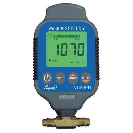 Vacuum Gauge, Digital, 0 to 19000 Microns MPN:VG640D