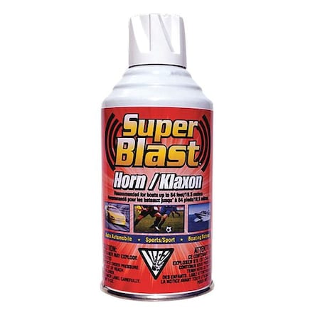 Super Blast, NonFlam, Air Horn Refill, 8oz. MPN:HR8-1891