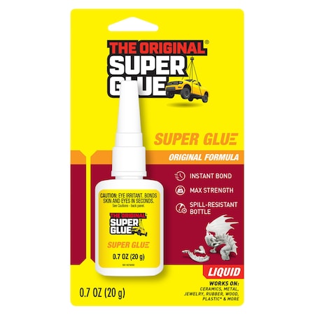 Instant Adhesive, Original Series, Clear, 0.7 oz, Bottle MPN:15118