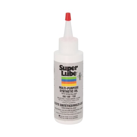 4 Oz Bottle Super Lube Oil w/Syncolon Ptfe MPN:51004