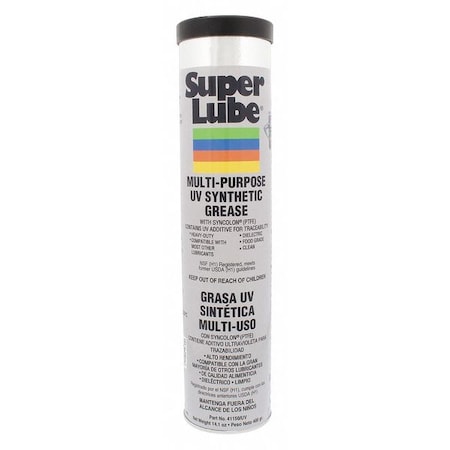 Multipurpose Grease, 14.1 oz, Cartridge, Synthetic Base, 450 Degrees F Max Op Temp, White MPN:41150/UV