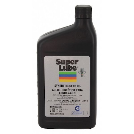 1 qt. Gear Oil Bottle, 460 ISO Viscosity, 140 SAE, Translucent Clear MPN:54432