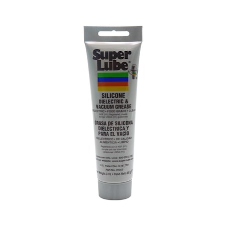 Dielectric Grease, Silicone, H1 Food Grade, NGLI Grade 2, 3 oz tube, White MPN:91003