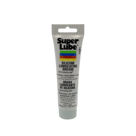 Multipurpose Grease, 3 oz, Tube, Silicone Base, 500 Degrees F Max Op Temp, White MPN:92003