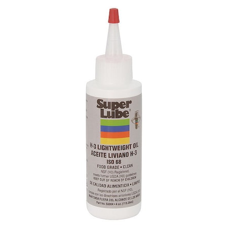 4 Oz Bottle Super Lube H3 Lightweight Oil MPN:60004