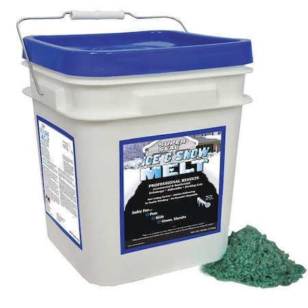 30 lb Pail Ice and Snow Melt, Green Crystal Flakes, -18 Degrees F, Anti-Corrosive Agent MPN:53270