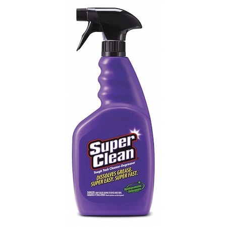 SUPERCLEAN Cleaner/Degreaser, 32 oz Spray Bottle, Ready To Use, Water Based MPN:101780