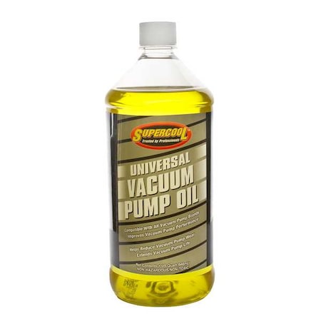 Vacuum Pump Oil, Yellow, 1 Qt. MPN:37476