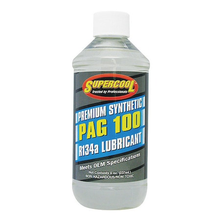 A/C Compressor PAG Lubricant, 8 oz, Bottle, Yellow MPN:P100-8