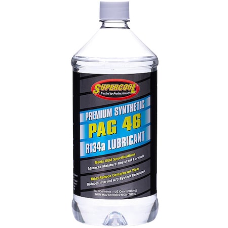 A/C Compressor PAG Lubricant, 32 oz, Bottle, Yellow MPN:P46-32