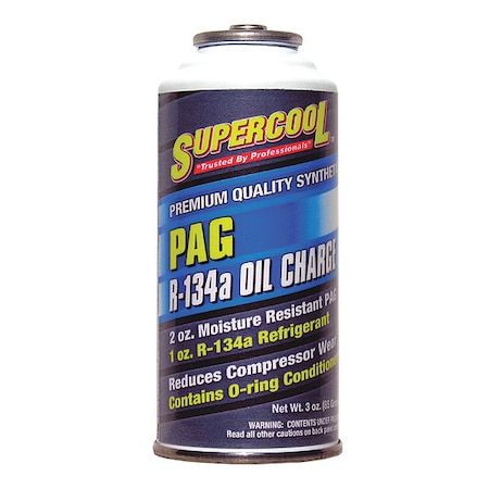 A/C 134a Charge and PAG Lubricant Can Yellow/Green Tint, 1 PK MPN:16310