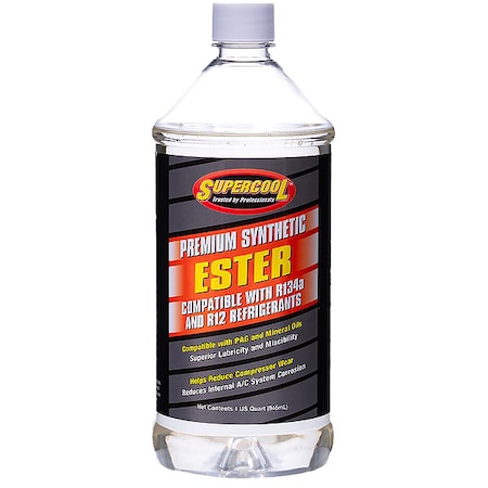 A/C Compressor Ester Lubricant Plastic Bottle Yellow Tint, 1 PK MPN:E31