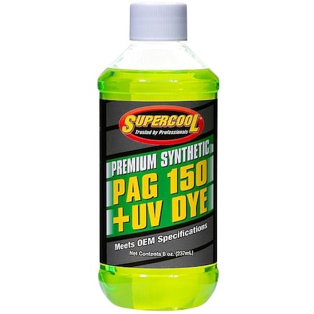 A/C Compressor PAG Lubricant, w/UV Dye Plastic Bottle Red/Yellow Tint MPN:P150-8D