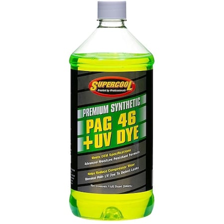 A/C Compressor PAG Lubricant, w/UV Dye Plastic Bottle Red/Yellow Tint MPN:P46-32D