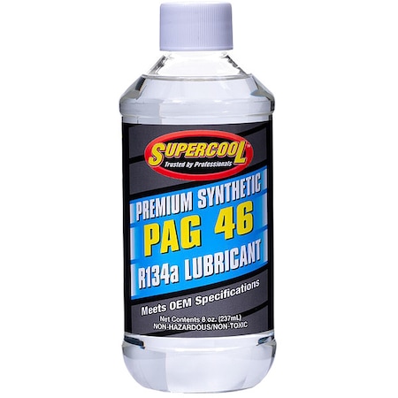 A/C Compressor PAG Lubricant Plastic Bottle Red/Yellow Tint, 1 PK MPN:P46-8