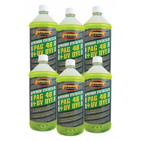 32 oz. PAG Oil, 46 ISO Viscosity, Synthetic 6PK MPN:P46-32D-6CP