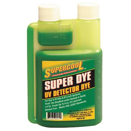 A/C Leak Detection Dye, 8 Oz MPN:D8