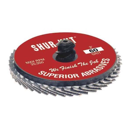 QC Flap Disc, Zirc, 3