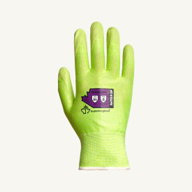 Superiorglove Tenactiv Hi-Viz Knit Blended HPPE & Steel Glove Foam Nitrile Palm ANSI A6 Size 8 S18TAXFN-8 - Pkg Qty 12