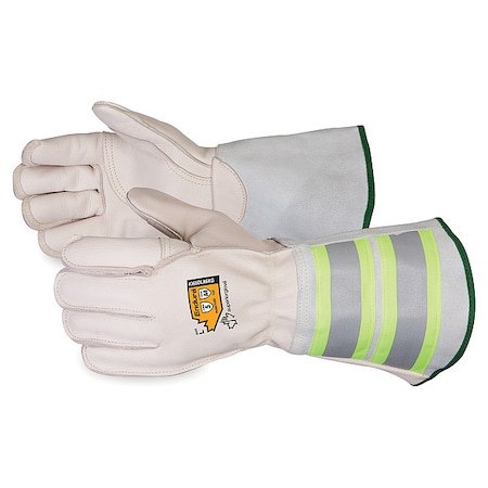 Leather Gloves, Cowhide, Gauntlet Cuff, Wing Thumb, Tan, XL, 1 PR MPN:365DLX6KG-XL