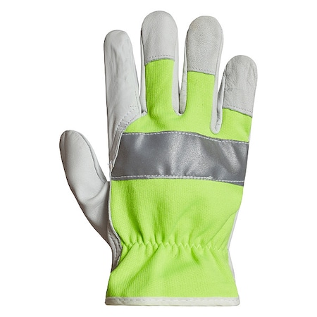 Leather Drivers Gloves, Goatskin with Spandex Back, Shirred Slip-On, Wing Thumb, Gunn Cut, M 12 PK MPN:378GAHVB-M