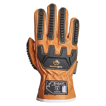 Leather Gloves, M, Goatskin, PR MPN:378GKVSB-M