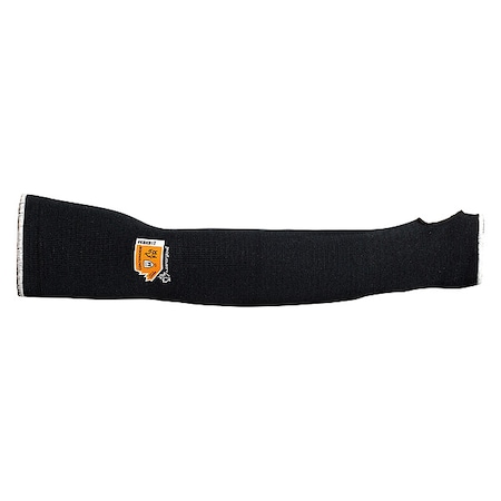 Cut-Resistant Sleeves: ANSI/ISEA Cut Level A4, Thumbhole, 18 in Length, Black, L, PR MPN:KBKB1T18T-L
