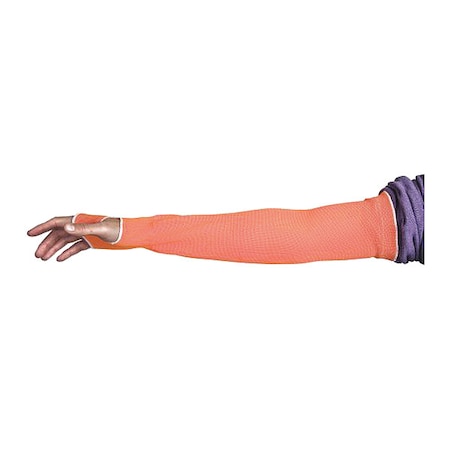 Cut-Resistant Sleeve, Cut Level A2, 18 in Sleeve Length, Hi-Vis Orange, XL, PR MPN:KOP1T18-XL