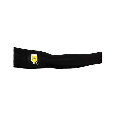 Cut-Resistant Sleeve, Cut Level A4, 18 in Length, Seamless Knit, Black, S, PR MPN:KP1T18-S