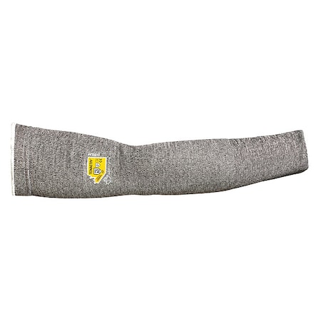 Cut-Resistant Sleeve, Cooling, ANSI/ISEA Cut Level A2, Seamless Knit, 22 in Length, Gray, S, PR MPN:KTAG1T18-S