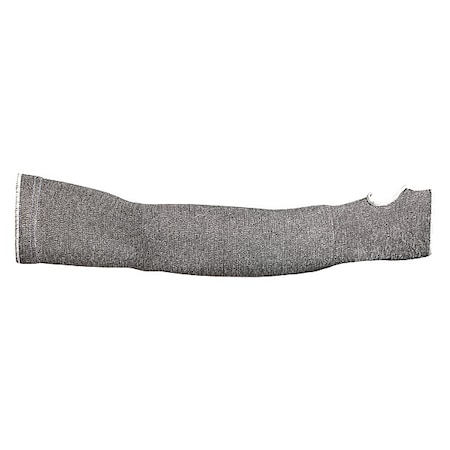 Cut-Resistant Sleeve, Cooling, ANSI/ISEA Cut Level A2, Seamless Knit, Thumbhole, 22 in L, Gray, M, PR MPN:KTAG1T22T-M