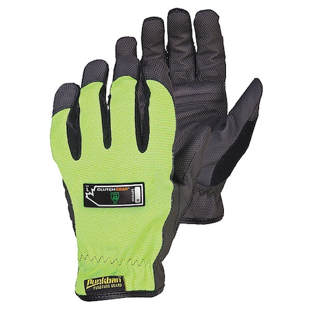 MXHV Mechanics Gloves, Synthetic Leather Palm, S, Black/Lime MPN:MXHVPB-S