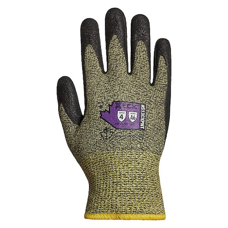 Cut-Resistant Gloves, Cut Level A6, Dipped, Foam Nitrile, Sandy, L 1 PR MPN:S13CXPNT-9