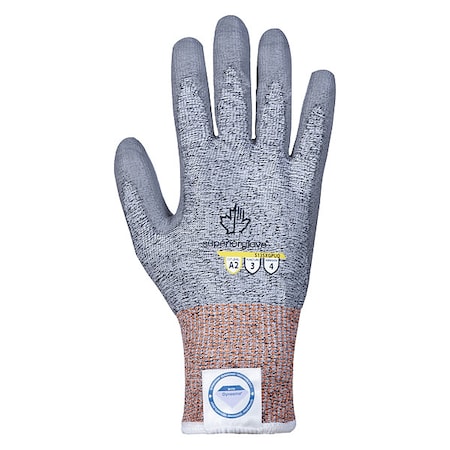 Cut-Resistant Gloves, Cut Level A2, Dipped, Polyurethane, Smooth, 9 1 PR MPN:S13SXGPUQ-9