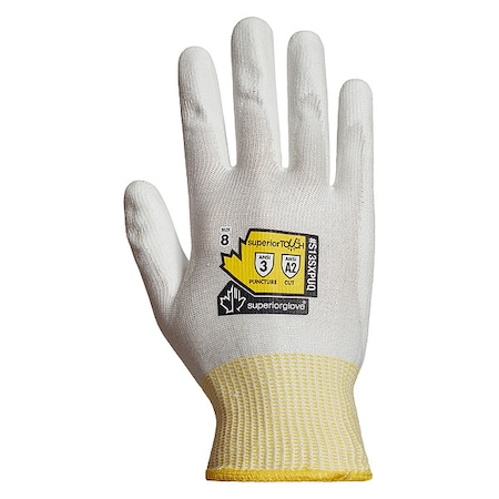 Cut-Resistant Gloves, Cut Level A2, Dipped, Polyurethane, Smooth, 8 1 PR MPN:S13SXPUQ-8