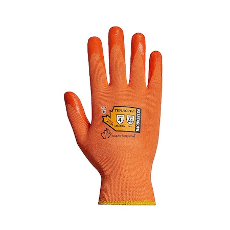 Cut-Resistant Gloves, Cut Level A4, Dipped, Foam Nitrile, Smooth, M 1 PR MPN:S18TAGOFN-8