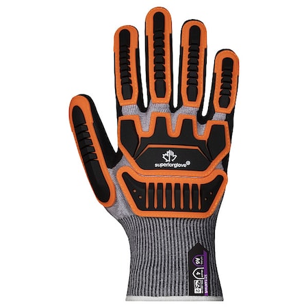 Cut-Resistant & Impact Resistant Gloves, Cut Level A6, Nitrile, Foam, M 1 PR MPN:S21TAXFNVB-8