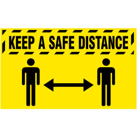 NoTrax® Keep a Safe Distance Safety Message Mat 3/8