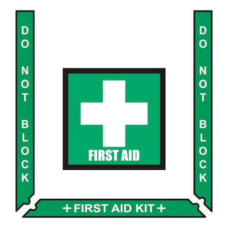 Floor Marking Kit, First Aid Kit, Vinyl MPN:IN-40-945-V