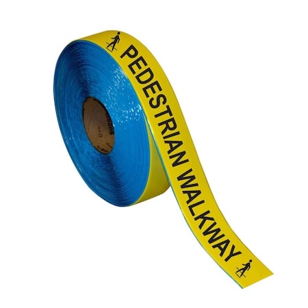 Floor Marking Message Tape, 2in x 100Ft, PEDESTRIAN WALKWAY MPN:IN-50-626I