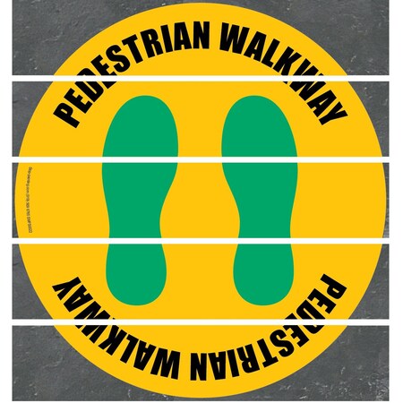 Floor Sign, Superior Mark, Pedestrian Walkway, 17.5in MPN:SMFS0022