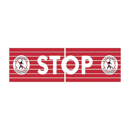 Floor Sign Stop Bar, 32