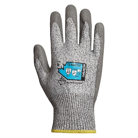 Cut Resistant Coated Gloves, Cut Level A5, Palm Coated, Polyurethane, Smooth, 8 1 PR MPN:STAFGPU-8