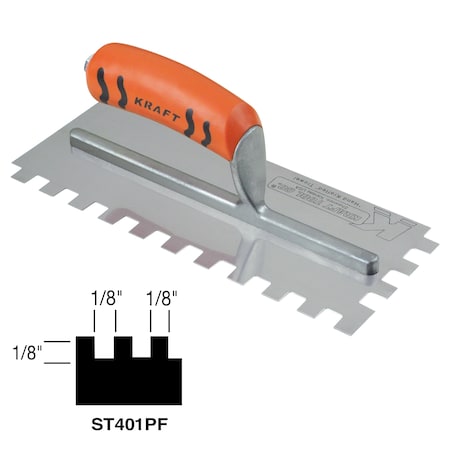 Square-Notch Trowel, 1/8