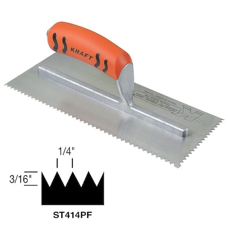 Trowel, V-Notch, 11in. L x 4-1/2in. W MPN:ST414PF